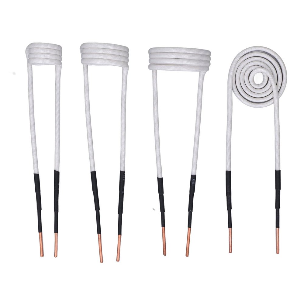 4-Piece Induction Heating Coil Set with 2.5 mm Brass Cores