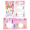 12 Jump Trampoline Invitations for a Girl's 7th Birthday view 2