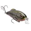 Strike King HCHHJR-468 Hybrid Hunter Jr. Fishing Lure, Shallow-Diving Crankbait, 90-Degree Bill, 3D Eyes, Rattle, 6.7 to 1.2 m Diving Depth, 1.3 g, Size 4 and 6 Treble Hooks, Phantom Watermelon view 1