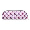 ObabO 3D Pencil Case with Christmas Dog Zipper, Purple Dotted Poodle view 1