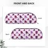 ObabO 3D Pencil Case with Christmas Dog Zipper, Purple Dotted Poodle view 3