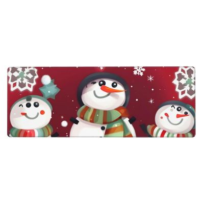 Rubber Keyboard Mat with Cute Snowman “Merry Christmas” Design