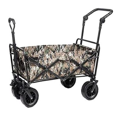 Folding Outdoor Camping Wagon, 4-Wheel Garden Cart, Color B