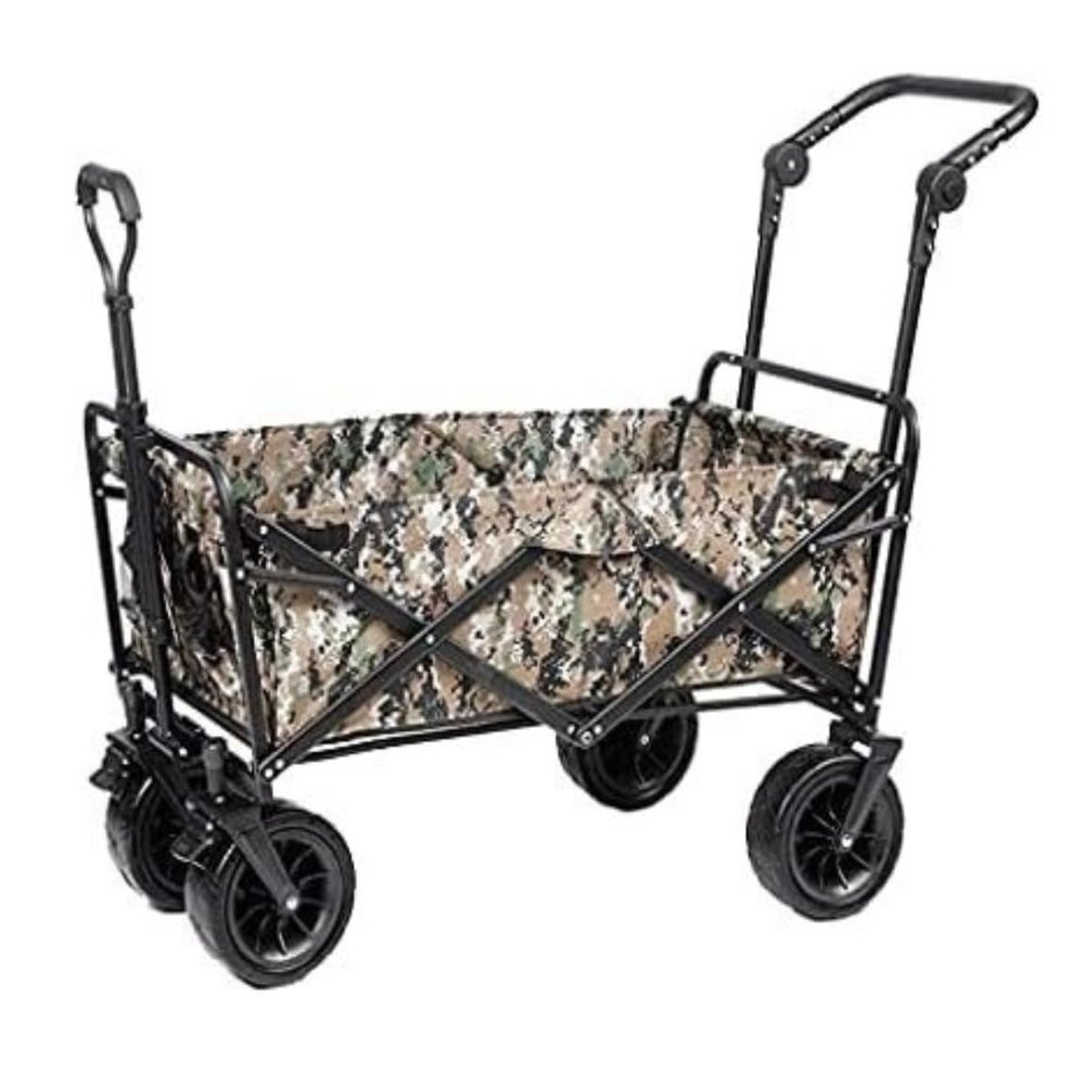 Folding Outdoor Camping Wagon, 4-Wheel Garden Cart, Color B