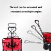 Folding Outdoor Camping Wagon, 4-Wheel Garden Cart, Color B view 4