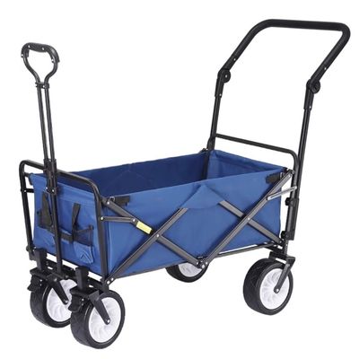Folding Utility Wagon with 4 Wheels, Steel Frame, Color A