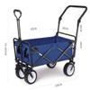 Folding Utility Wagon with 4 Wheels, Steel Frame, Color A view 2