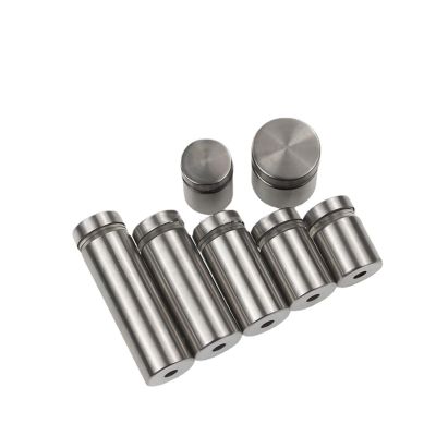 Wall Standoffs, 10-Piece Set, 16/25 mm, Steel Pin Hardware, Silver, 16 x 40 mm / 16 x 30 mm