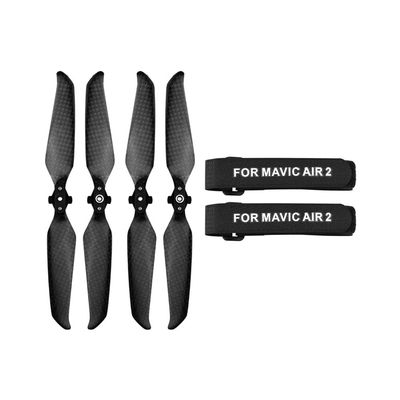 OwlKay 7238F Carbon Fiber Propeller Accessory Replacement Blades for Mavic Air 2/Air 2S, Durable Fixed Set (Color: 2-Pair Set)