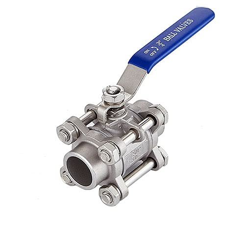 3-Way Diverter Ball Valve, 3-Piece Stainless Steel, DN15–DN50