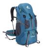 Bseash 50L Lightweight Water-Resistant Hiking Backpack with Shoe Compartment, Blue Green view 1