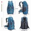 Bseash 50L Lightweight Water-Resistant Hiking Backpack with Shoe Compartment, Blue Green view 2