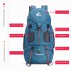 Bseash 50L Lightweight Water-Resistant Hiking Backpack with Shoe Compartment, Blue Green view 3