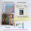 MIRONS DIY Cross-Stitch Kit, Magical Phoenix, 30 × 40 cm, 11-Count Pre-Printed Embroidery Kit for Adults and Beginners view 2