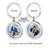 Joiit Blank Sublimation Keychains, Heat Press Transfer, Double-Sided Photo Keychains, Personalized Gifts, 8 Pieces, Circles, 3 x 2 x 0.2 Inches view 3