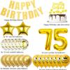 Gold 75th Birthday Balloon Decoration Set view 2