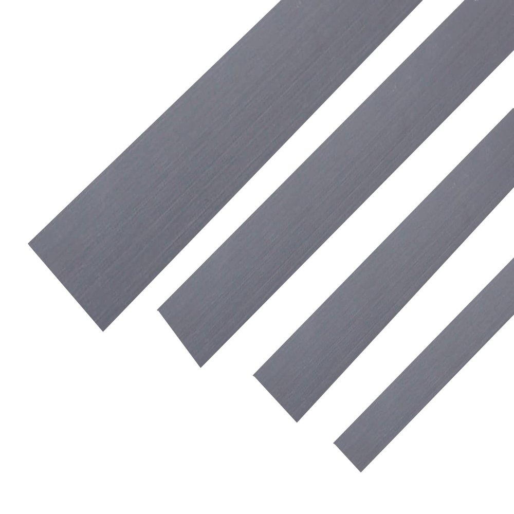 3 m Self-Adhesive Stainless Steel Wall Trim, 11 cm, Brushed Black