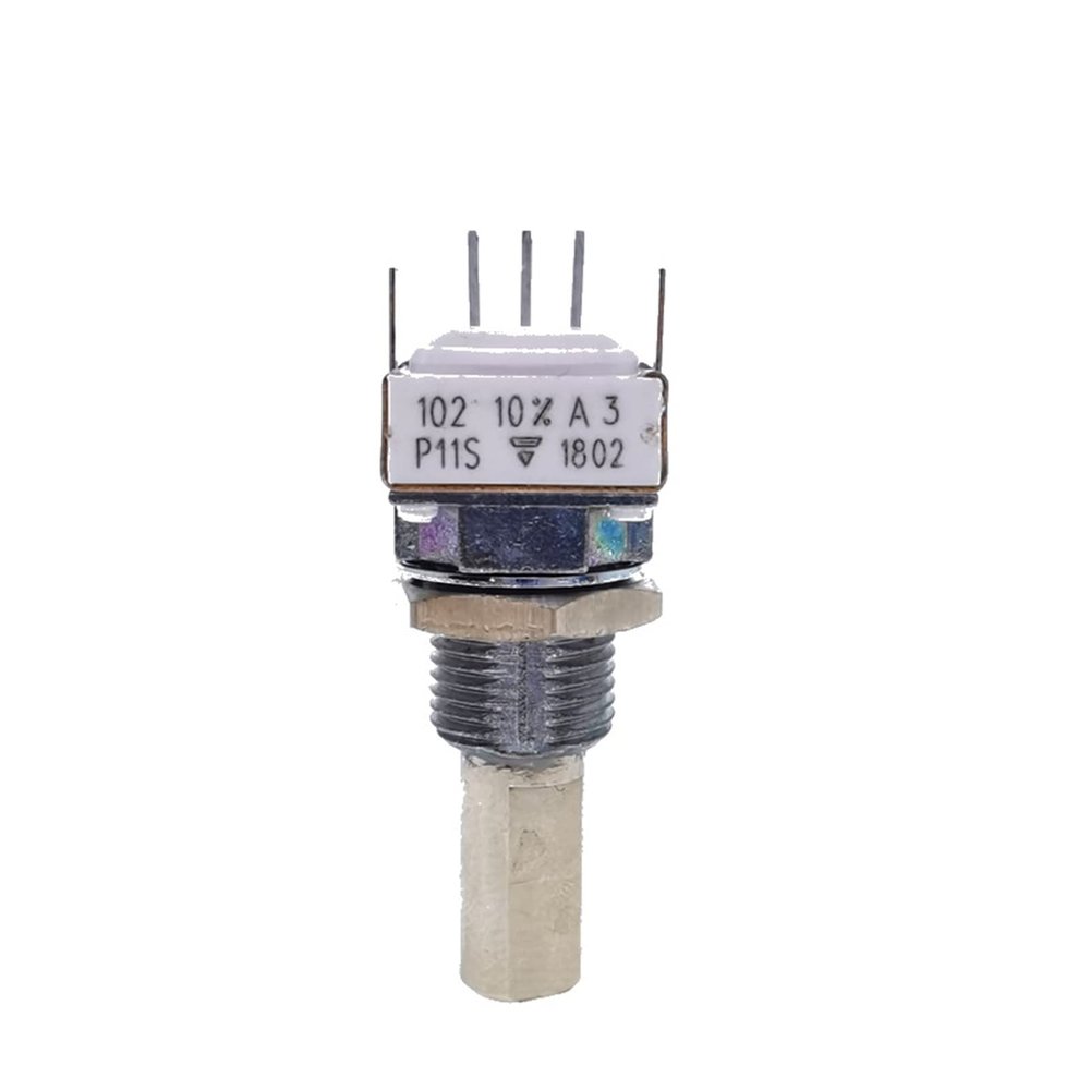 P11S VISHAY Rotary Potentiometer, 1 kΩ, ±10%, 1 W, 1 kΩ Cermet, Linear, 1 pc