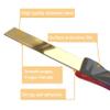 PuPLum 3 m Self-Adhesive Stainless Steel Wall Trim, Brushed Gold, 2 cm view 3