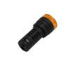5PCS AD16-22SM Flashing Buzzer with LED Alarm, AC/DC 220V/24V/12V/48V, Yellow, 22 mm view 2