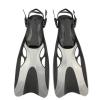 Adult Adjustable Swim Fins, Open-Heel Diving & Snorkeling Fins, Long Blades (Gray, L/XL) view 1