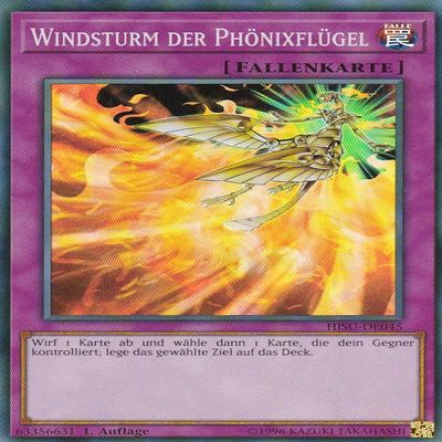 HISU-DE045 – Windstorm of the Phoenix Wings – Super Rare – 1st Edition – German – Hidden Summoners