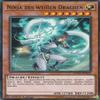 SHVA-DE024 - Ninja of the White Dragon - Super Rare - 1st Edition - German - Shadows in Valhalla - with LMS Trading Fieldcenter Card Yu-Gi-Oh! view 1