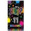 12 11th Birthday Invitations for Girls – Jump Trampoline Theme, with 12 Envelopes, 12 Pink Party Bags, 12 Stickers, 12 Bookmarks and 12 Mini Notepads view 3