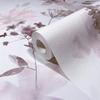 Novamur Non-Woven Wallpaper Floral Watercolor Flowers Leaves White Pink Beige 81623 view 2
