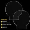 36 Round Clear Cast Acrylic Blanks for LED Light Bases view 2