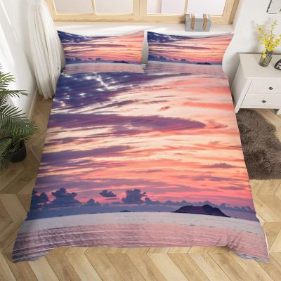 Sea Marine-Themed Duvet Cover Set, 200 x 200 cm, 3-Piece
