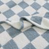 Wrensonge Gray-Blue Plaid Throw Blanket, Soft and Fluffy, Handmade, 152 × 203 cm view 4