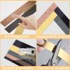 3 m Self-Adhesive Flexible Stainless Steel Wall Trim, 12 cm Wide, Brushed Rose Gold view 4