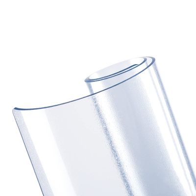 Geovne Frosted PVC Table Protector, Heat-Resistant, Transparent, 55 x 71 in
