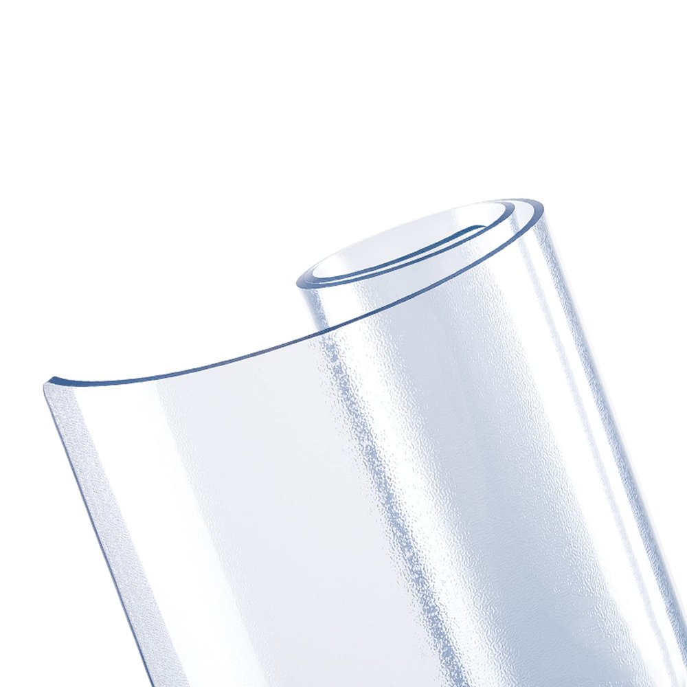 Geovne Frosted PVC Table Protector, Heat-Resistant, Transparent, 55 x 71 in