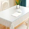 Geovne Frosted PVC Table Protector, Heat-Resistant, Transparent, 55 x 71 in view 3