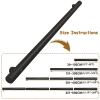 Stair Railing Stainless Steel Handrail, 210 cm, Black, 5.1 cm Tube with Wall Mount view 2