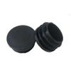 Black Round Plastic Tube End Caps, Chair Leg Plugs (100 pcs, 28 mm) view 1