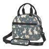 MDATT Insulated Lunch Bag with Rabbit Background, Adjustable Shoulder Strap, Cooler Bag for Women, MC700 view 1