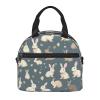 MDATT Insulated Lunch Bag with Rabbit Background, Adjustable Shoulder Strap, Cooler Bag for Women, MC700 view 2