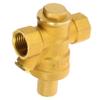 Adjustable 1/2-Inch Brass Water Pressure Reducer, Yellow view 1