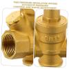 Adjustable 1/2-Inch Brass Water Pressure Reducer, Yellow view 3
