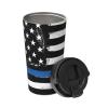 KIROJA Blue Thin Line Insulated Coffee Mug with USA Flag view 2