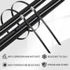 Black Metal Cable Ties, 100-Pack, 11.8, 304 Stainless Steel, Epoxy-Coated view 2