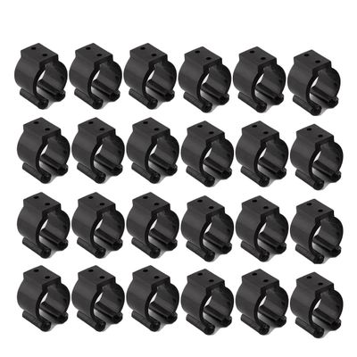 Beelooom 20-Piece Pole Storage Rack Tip Clamp Holder Clips for Pool Cues and Fishing Rods, 17 mm