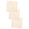 Beige Wood-Grain Self-Adhesive Wall Stickers, 3-Piece Set view 1