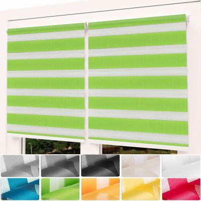 Blackout Roller Blind, Clamp-Fix, 40 x 340 cm, Green