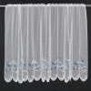Kranzusch Dolphin Cafe Curtain 90 x 198 cm H/W, White/Gray-Blue, 1-Pack view 1