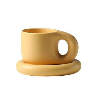 umsl 400 ml Ink-Splatter Personalized Ceramic Cup & Saucer Set