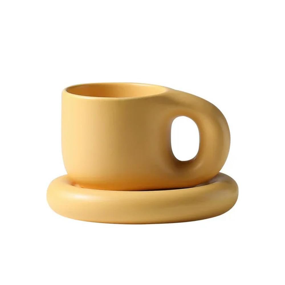 umsl 400 ml Ink-Splatter Personalized Ceramic Cup & Saucer Set